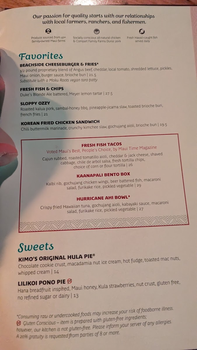 Leilani's on the Beach Menu - Image 4