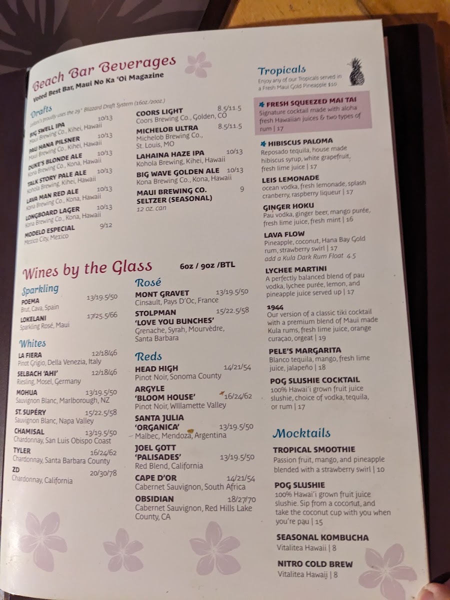 Leilani's on the Beach Menu - Image 5